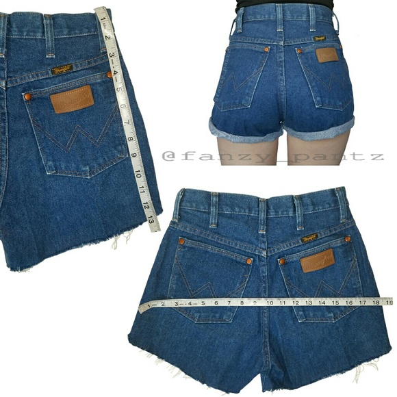 Vintage Wrangler high rise cut off jean shorts - Picture 5 of 7